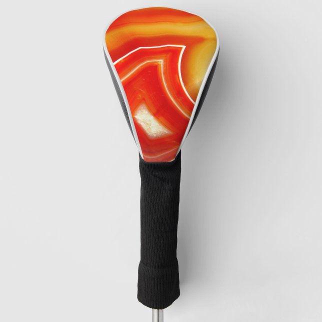 Falln Orange Agate Golf Head Cover (Front)