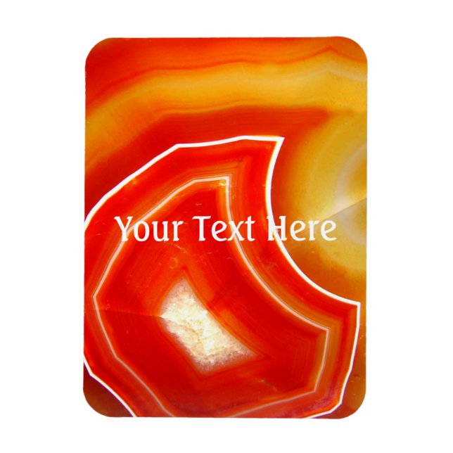 Falln Orange Agate Magnet (Vertical)