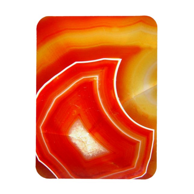 Falln Orange Agate Magnet (Vertical)