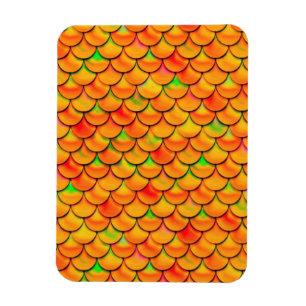 Falln Orange and Green Scales Magnet