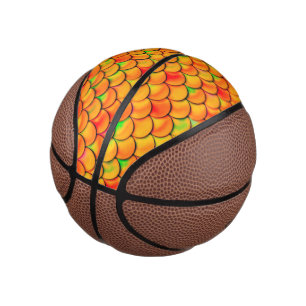 Falln Orange and Green Scales Mini Basketball