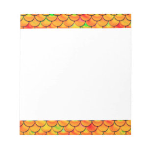 Falln Orange and Green Scales Notepad