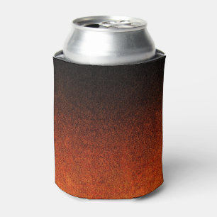 Falln Orange & Black Glitter Gradient Can Cooler