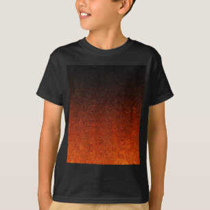 Falln Orange & Black Glitter Gradient T-Shirt