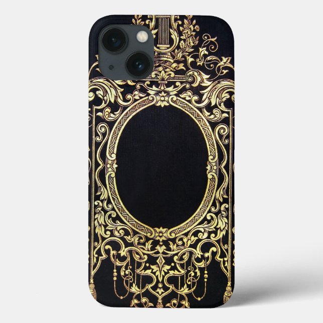 Falln Ornate Gold Frame (Perfect for a Monogram!) Case-Mate iPhone Case (Back)