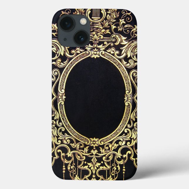 Falln Ornate Gold Frame (Perfect for a Monogram!) Case-Mate iPhone Case (Back)