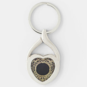 Falln Ornate Gold Frame (Perfect for a Monogram!) Key Ring