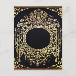 Falln Ornate Gold Frame (Perfect for a Monogram!) Postcard