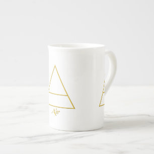 Falln Pagan Air Element Symbol Bone China Mug