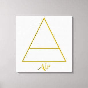 Falln Pagan Air Element Symbol Canvas Print