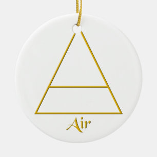 Falln Pagan Air Element Symbol Ceramic Tree Decoration