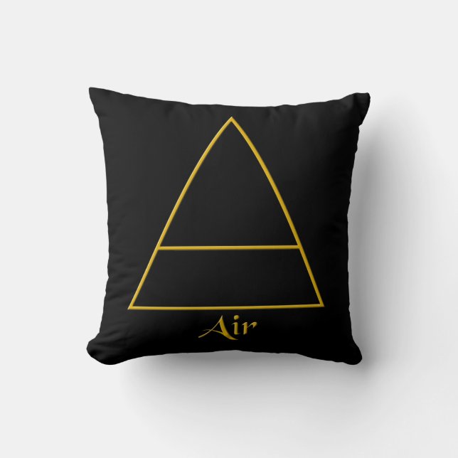 Falln Pagan Air Element Symbol Cushion (Front)