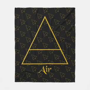 Falln Pagan Air Element Symbol Fleece Blanket