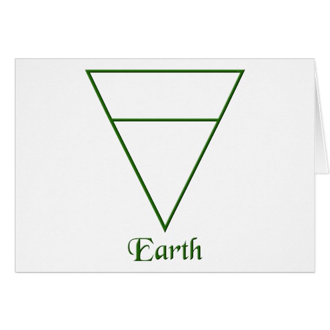 Falln Pagan Earth Element Symbol (Front Horizontal)