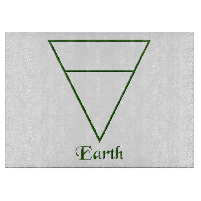 Falln Pagan Earth Element Symbol Cutting Board (Front)