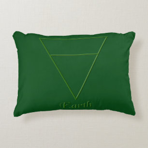 Falln Pagan Earth Element Symbol Decorative Cushion