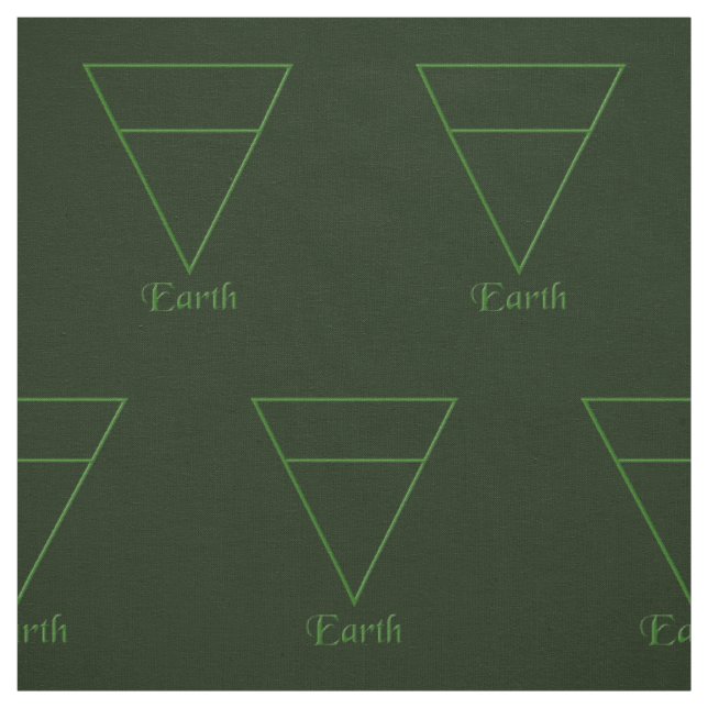 Falln Pagan Earth Element Symbol Fabric (Swatch)