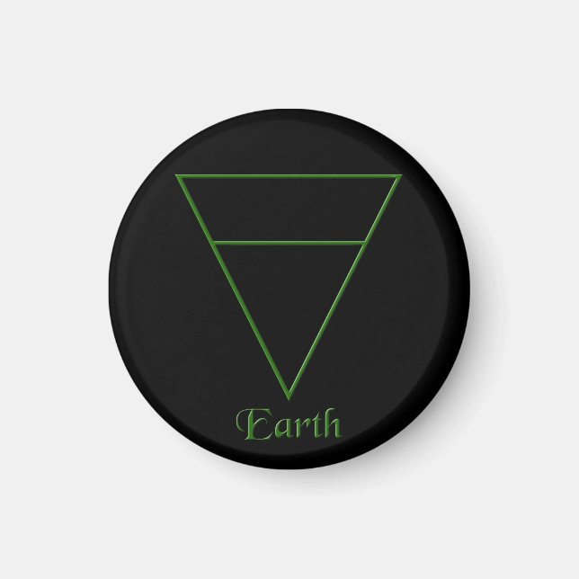 Falln Pagan Earth Element Symbol Magnet (Front)
