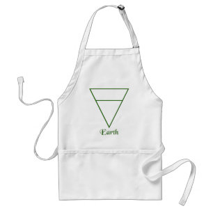 Falln Pagan Earth Element Symbol Standard Apron