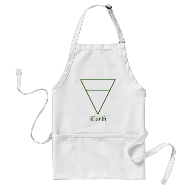 Falln Pagan Earth Element Symbol Standard Apron (Front)