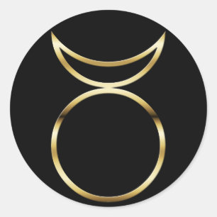 Falln Pagan Horned God Symbol Classic Round Sticker