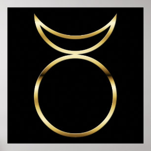 Falln Pagan Horned God Symbol Poster