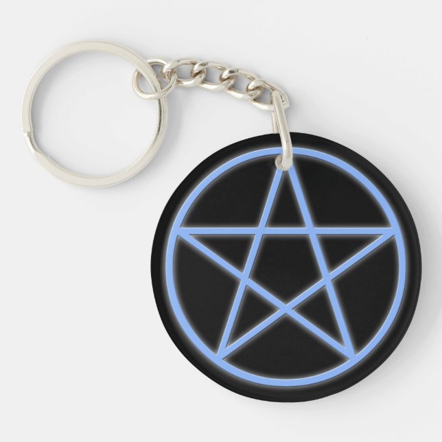 Falln Pagan Pentacle Key Ring (Front)