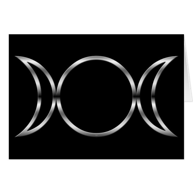 Falln Pagan Triple Goddess Symbol (Front Horizontal)