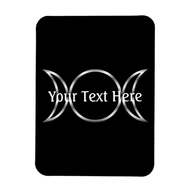 Falln Pagan Triple Goddess Symbol Magnet (Vertical)