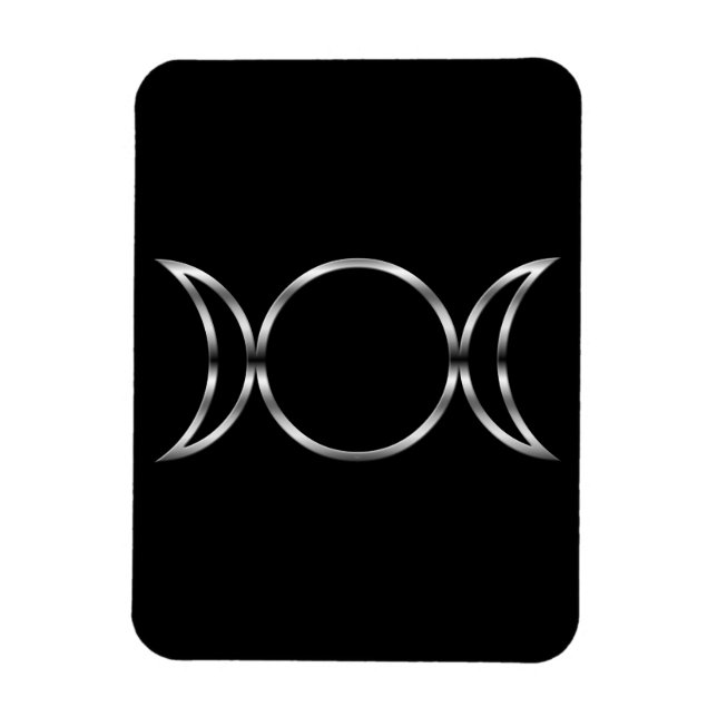 Falln Pagan Triple Goddess Symbol Magnet (Vertical)