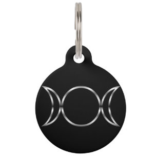 Falln Pagan Triple Goddess Symbol Pet Tag