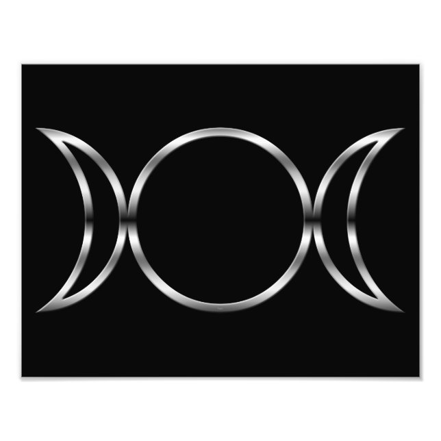 Falln Pagan Triple Goddess Symbol Photo Print (Front)