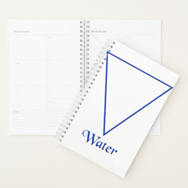 Falln Pagan Water Element Symbol Planner (Display)