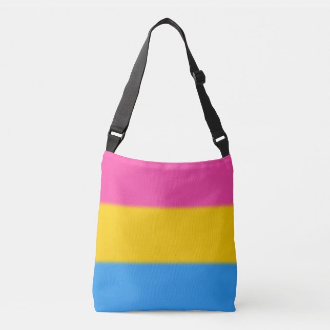 Falln Pansexual Pride Flag Crossbody Bag (Front)