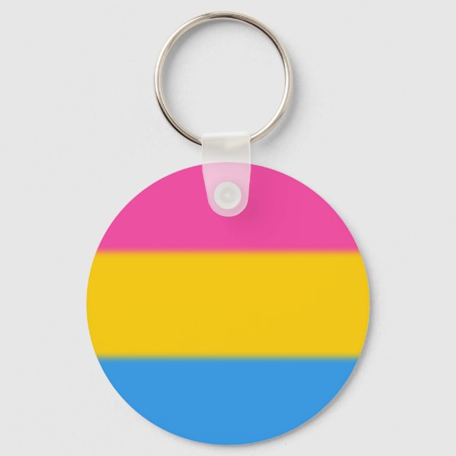 Falln Pansexual Pride Flag Key Ring (Front)