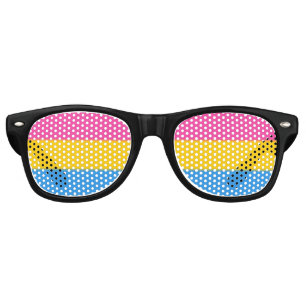 Falln Pansexual Pride Flag Retro Sunglasses