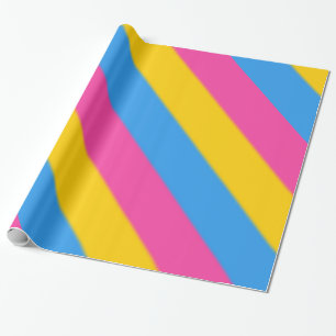 Falln Pansexual Pride Flag Wrapping Paper