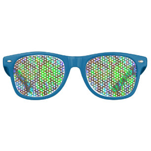 Falln Peacock Ammolite Retro Sunglasses