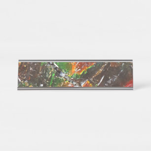 Falln Piedras Arcoiris Desk Name Plate
