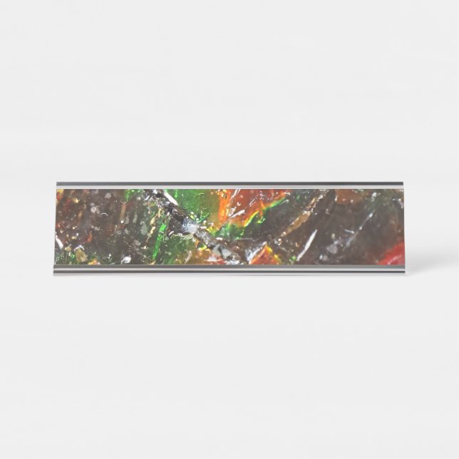 Falln Piedras Arcoiris Desk Name Plate (Front)