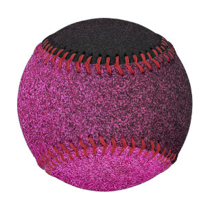 Falln Pink & Black Glitter Gradient Baseball