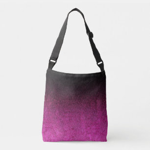 Falln Pink & Black Glitter Gradient Crossbody Bag