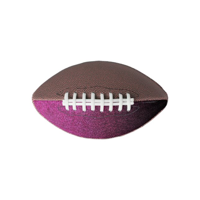Falln Pink & Black Glitter Gradient Football (Front)