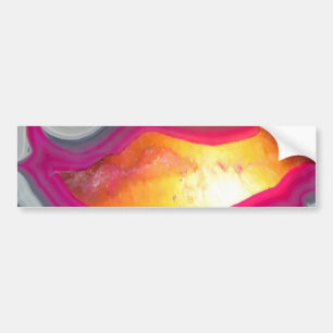 Falln Pink Geode Glow Bumper Sticker