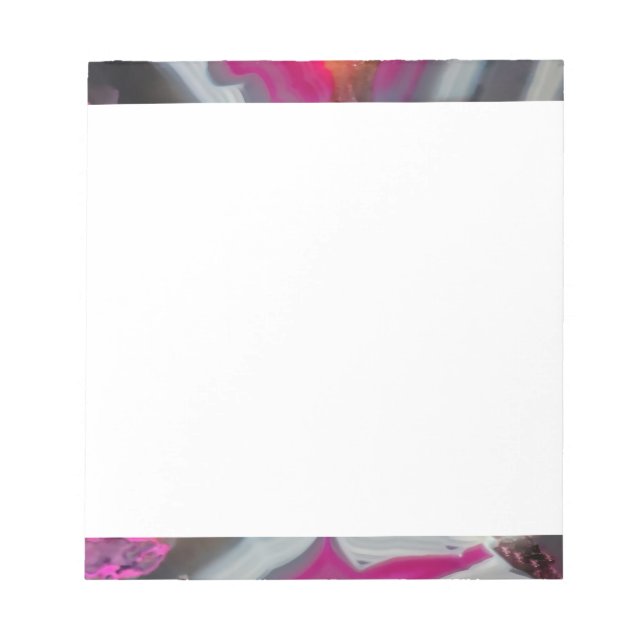 Falln Pink Geode Glow Notepad (Front)
