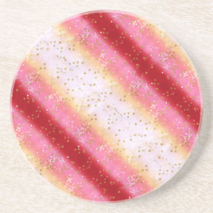 Falln Pink Sakura Sunrise Coaster