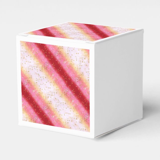 Falln Pink Sakura Sunrise Favour Box (Front Side)