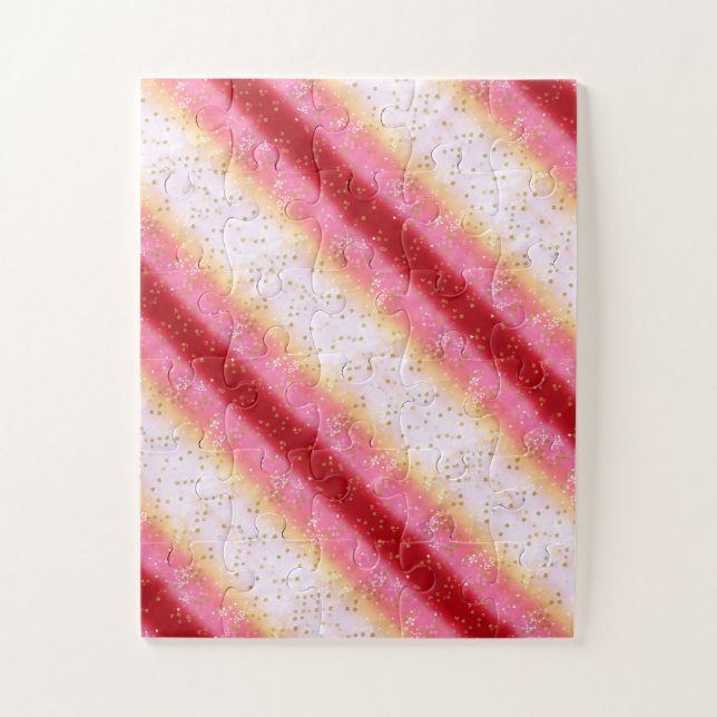 Falln Pink Sakura Sunrise Jigsaw Puzzle (Vertical)