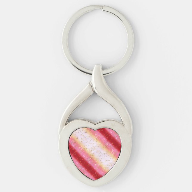 Falln Pink Sakura Sunrise Key Ring (Front)