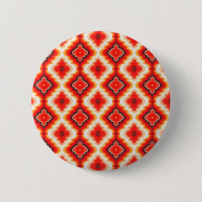 Falln Psychedelic Sunset 6 Cm Round Badge (Front)